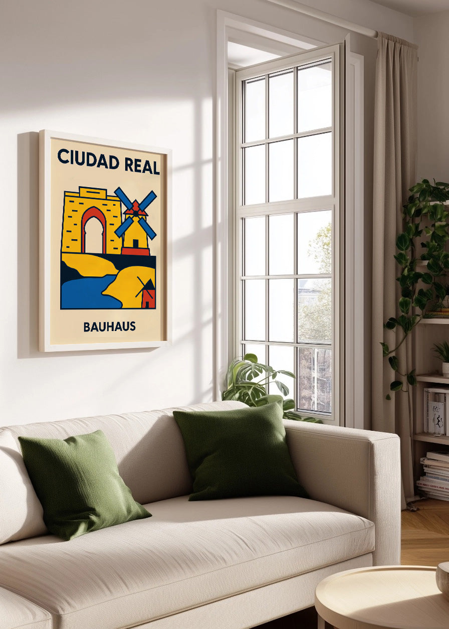 Cuadro Ciudad Real Poster Bauhaus