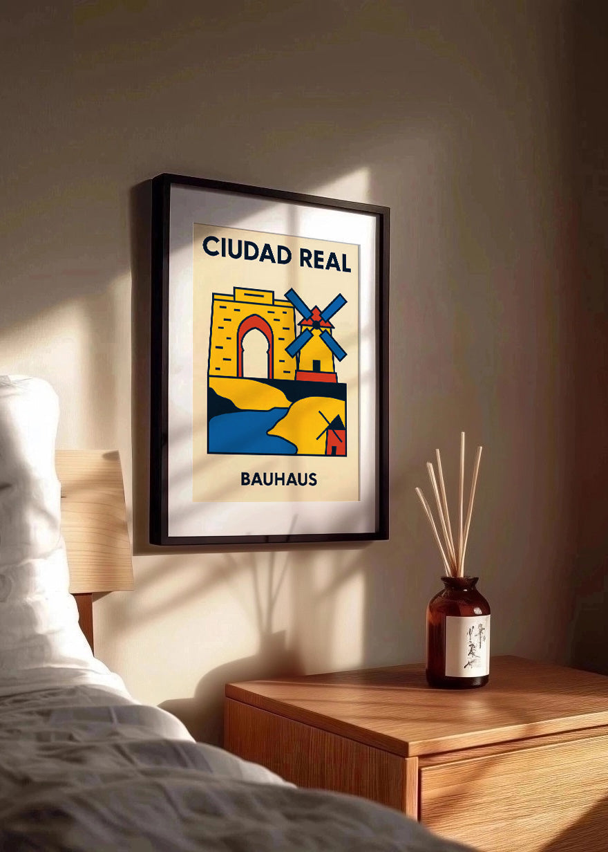Cuadro Ciudad Real Poster Bauhaus