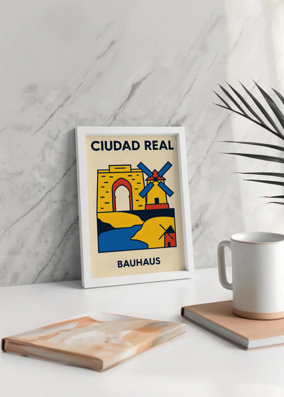 Cuadro Ciudad Real Poster Bauhaus