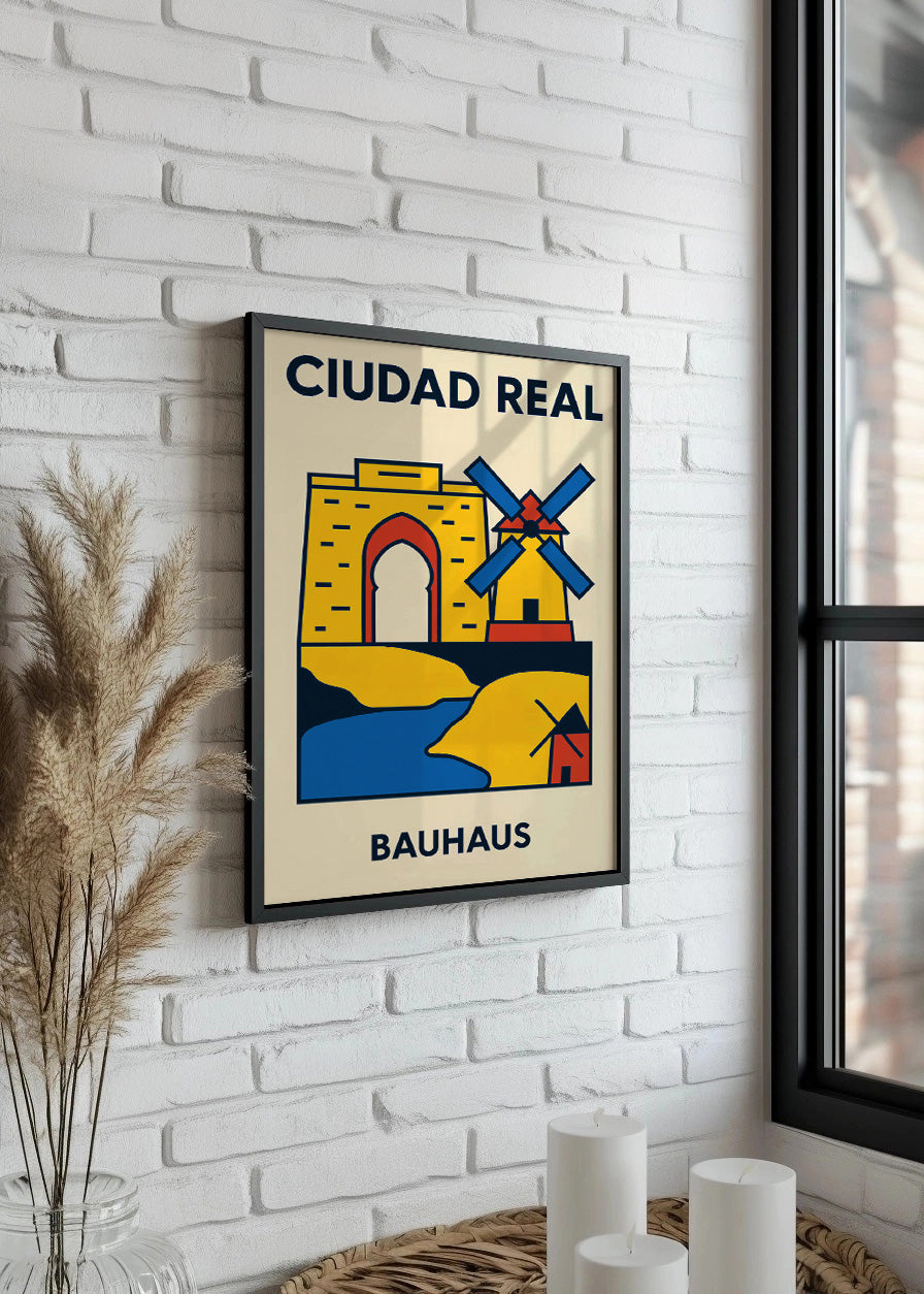 Cuadro Ciudad Real Poster Bauhaus