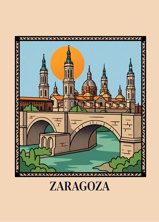 Cuadro Ciudad de Zaragoza - Summer