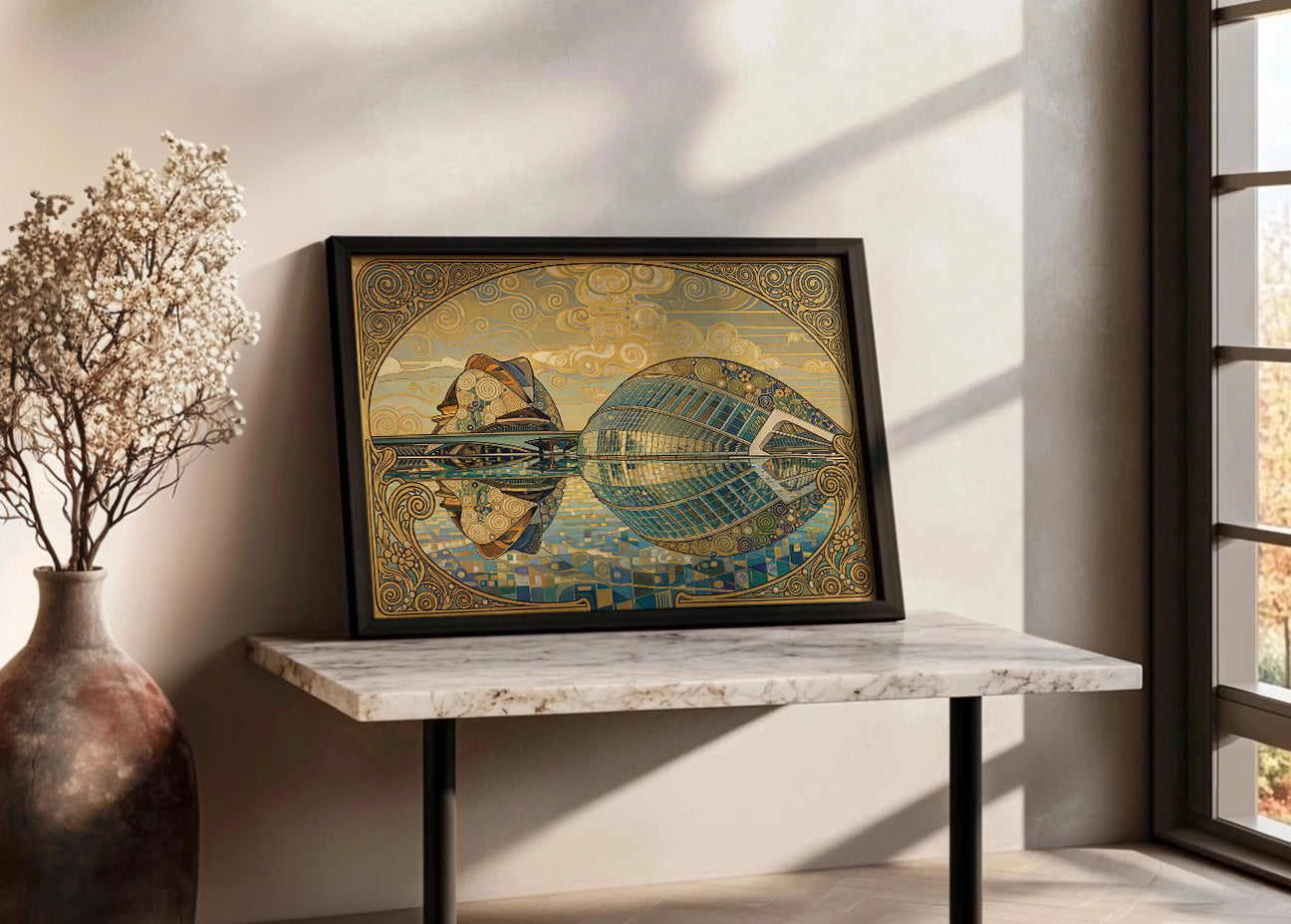 Cuadro Ciudad de las Artes y las Ciencias - Klimt