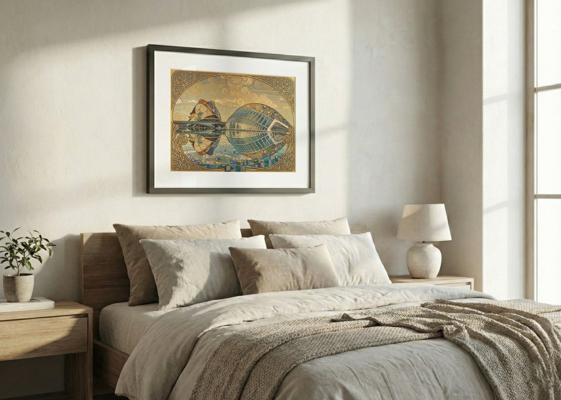 Cuadro Ciudad de las Artes y las Ciencias - Klimt