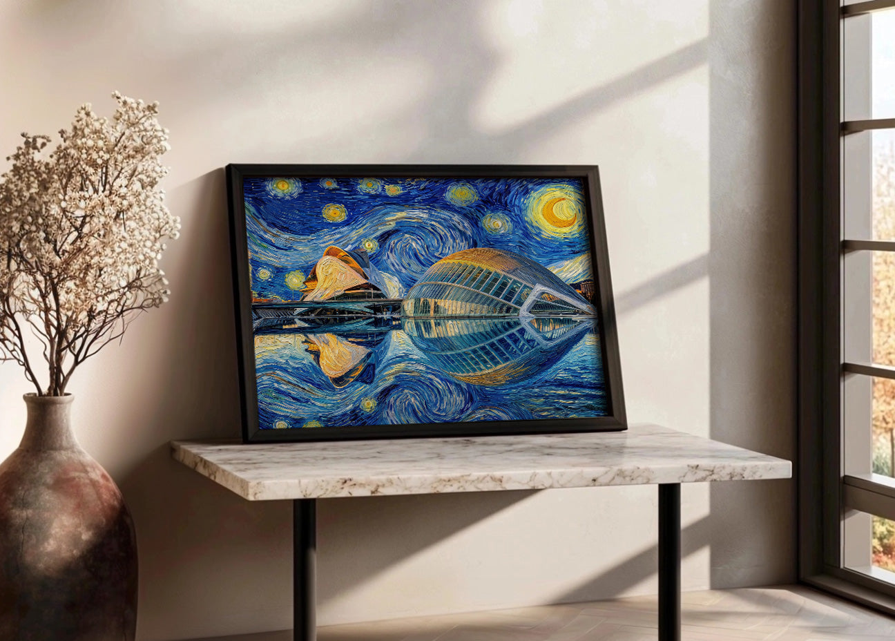 Cuadro Ciudad de las Artes y las Ciencias - Starry Night
