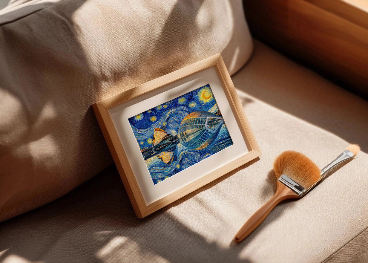 Cuadro Ciudad de las Artes y las Ciencias - Starry Night