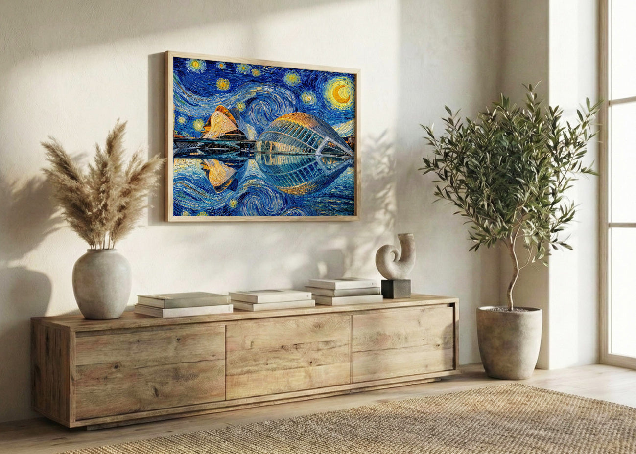 Cuadro Ciudad de las Artes y las Ciencias - Starry Night