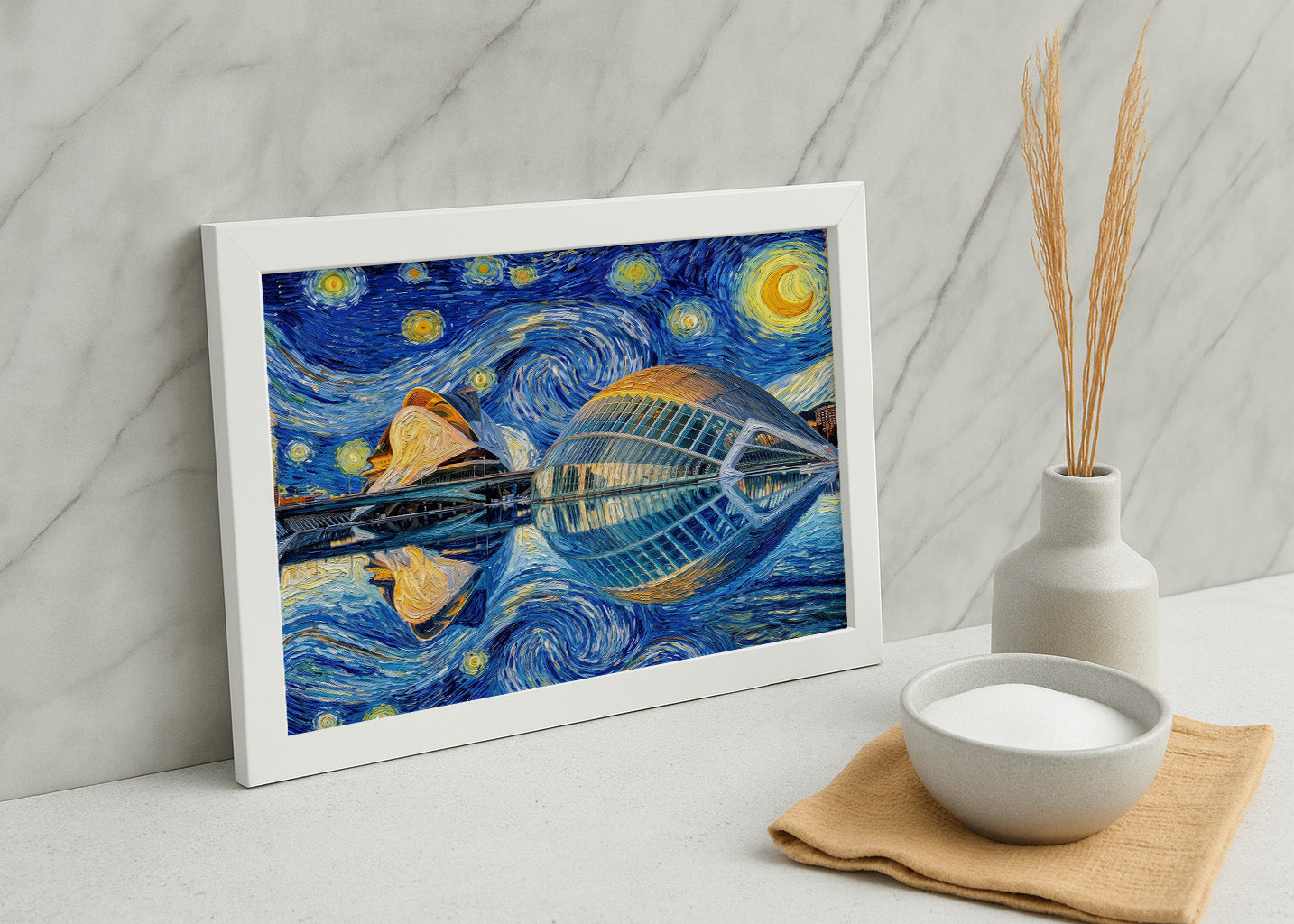 Cuadro Ciudad de las Artes y las Ciencias - Starry Night