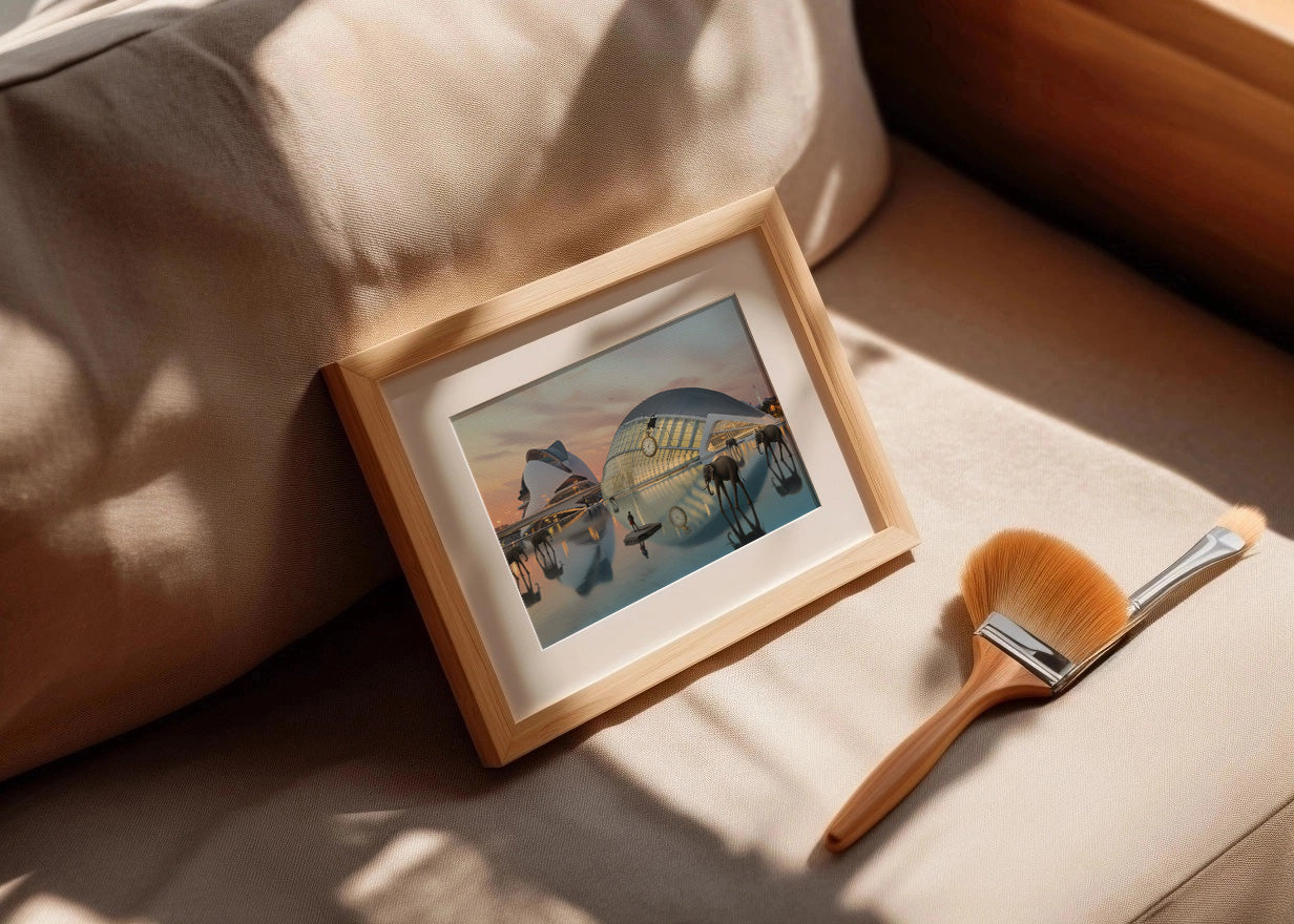 Cuadro Ciudad de las Artes y las Ciencias - Surrealismo Dalí