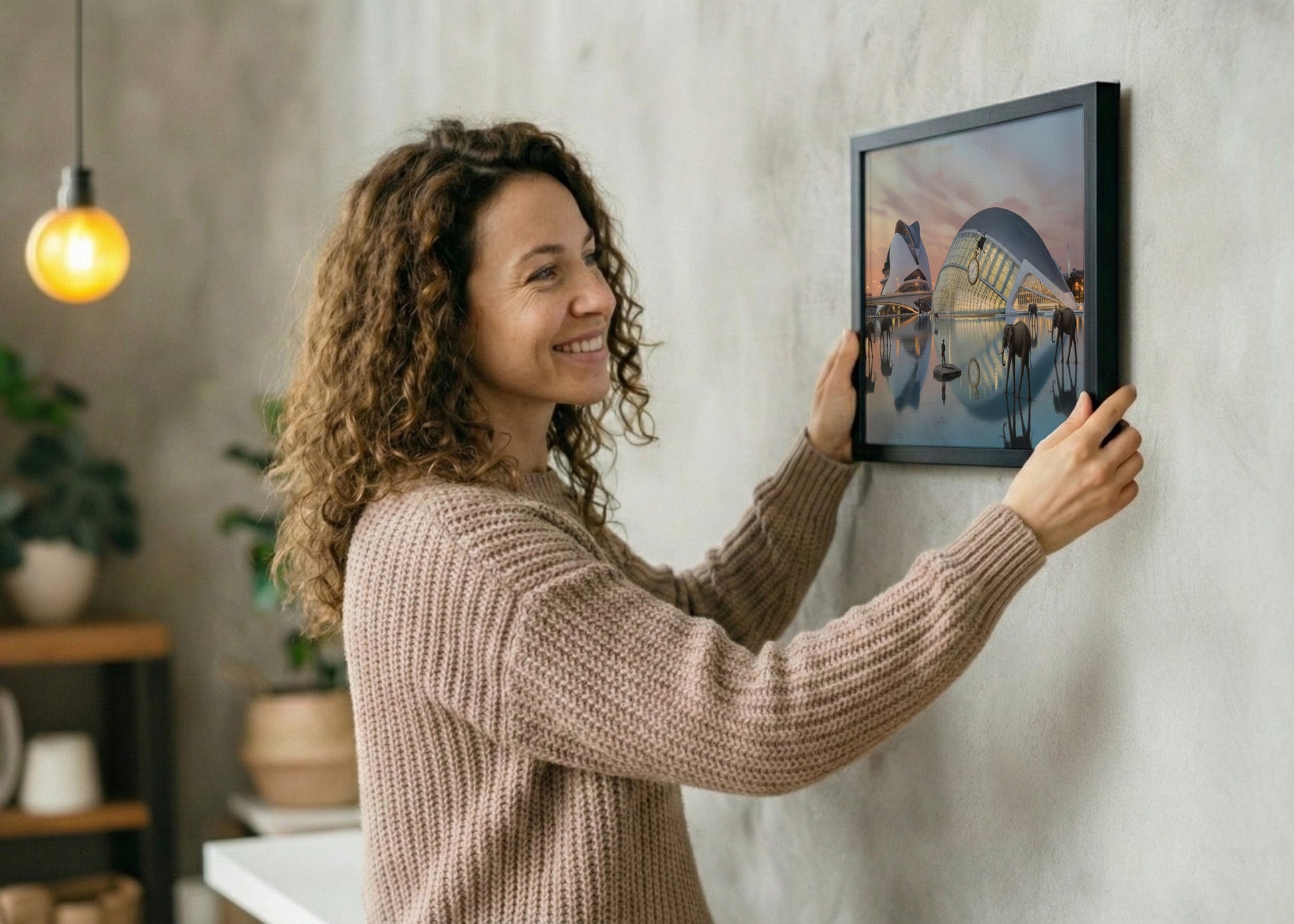 Cuadro Ciudad de las Artes y las Ciencias - Surrealismo Dalí