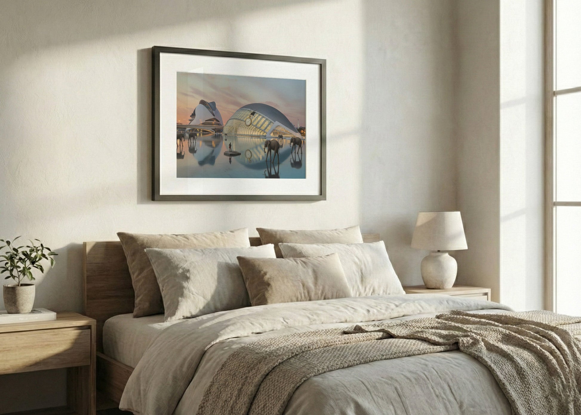 Cuadro Ciudad de las Artes y las Ciencias - Surrealismo Dalí