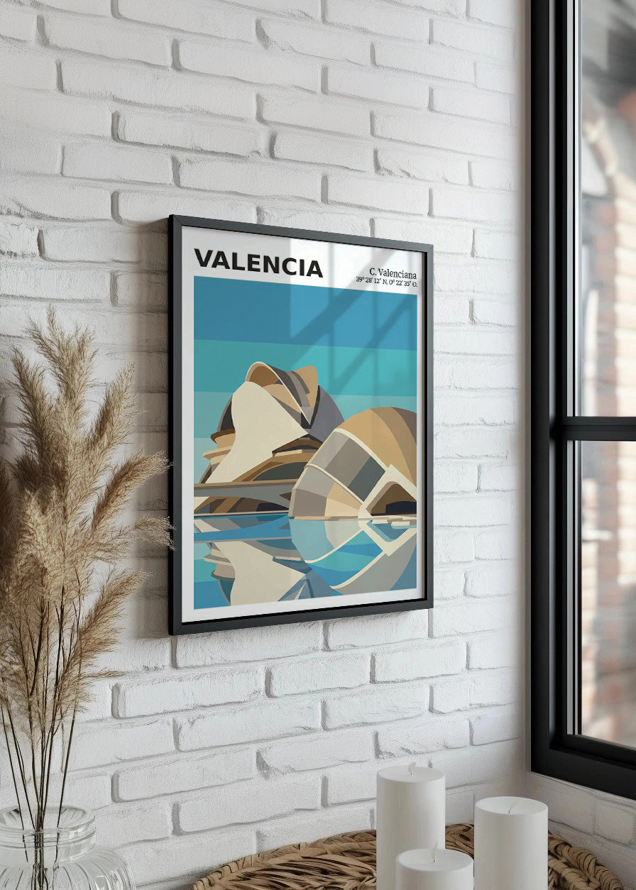 Cuadro Ciudad de las Artes y las Ciencias de Valencia - Coord