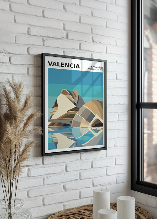 Cuadro Ciudad de las Artes y las Ciencias de Valencia - Coord