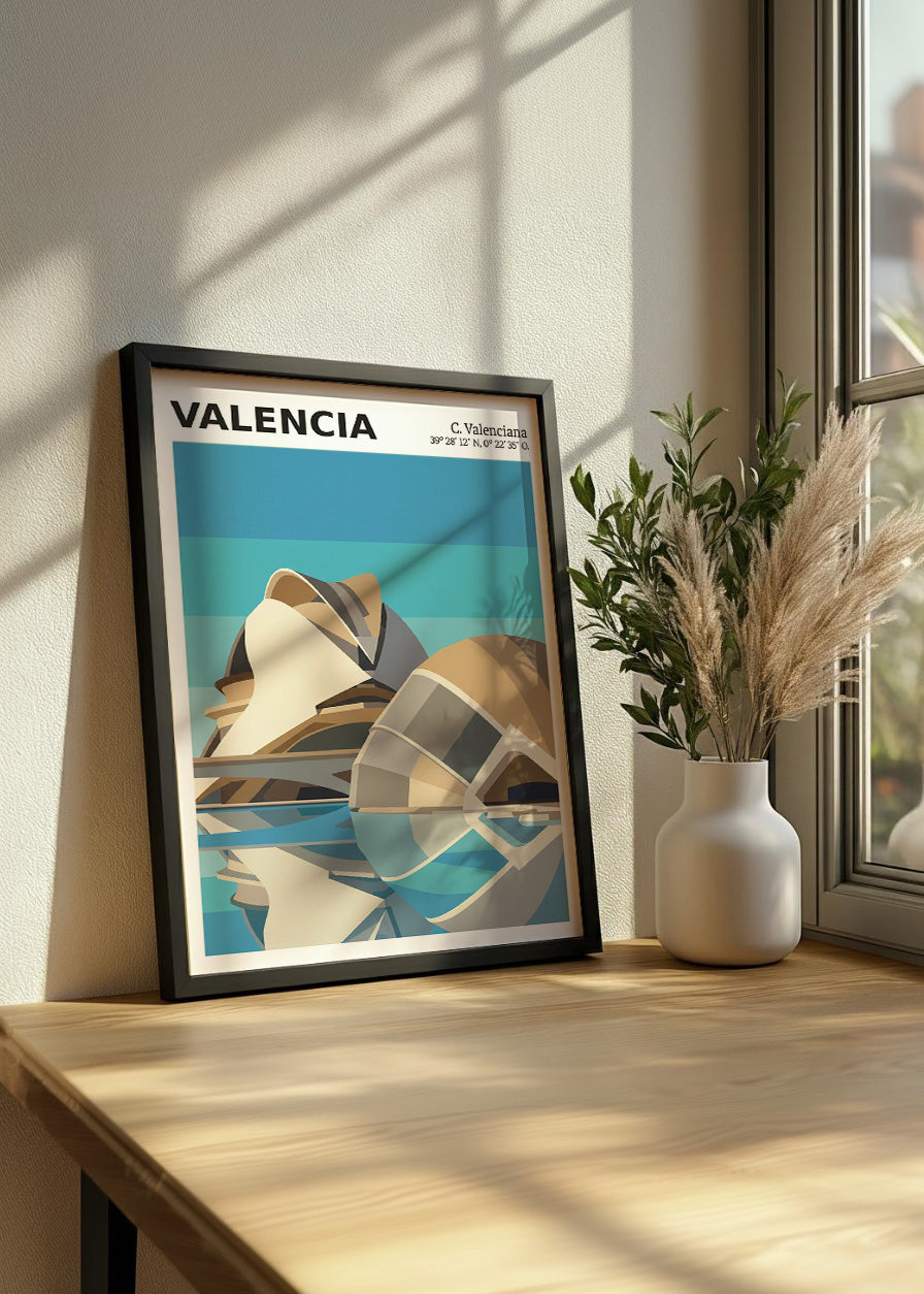 Cuadro Ciudad de las Artes y las Ciencias de Valencia - Coord