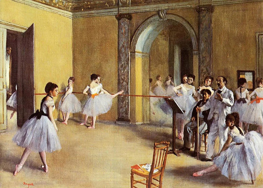Cuadro ​Clase de baile en la ópera (Edgar Degas)