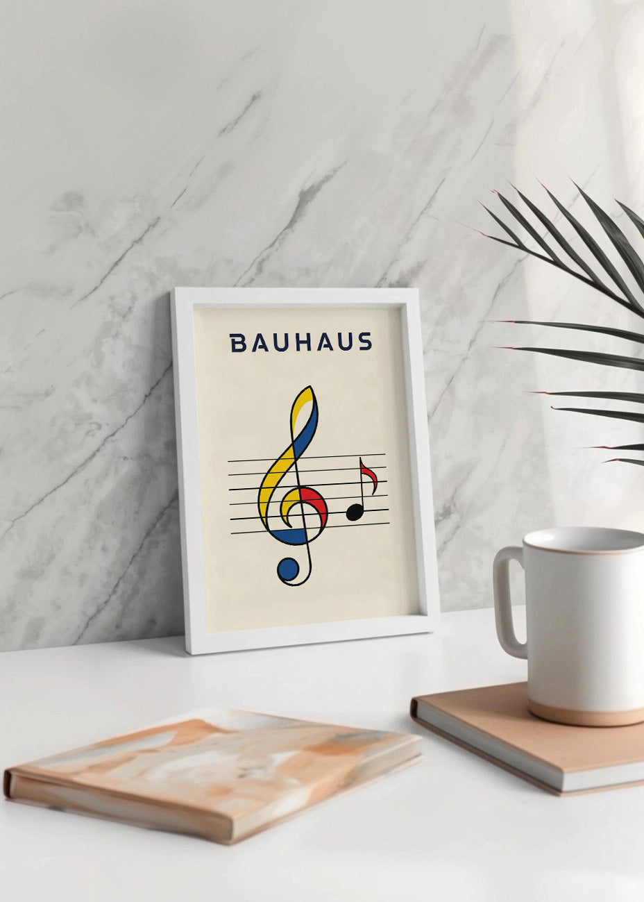 Cuadro Clave de sol Bauhaus