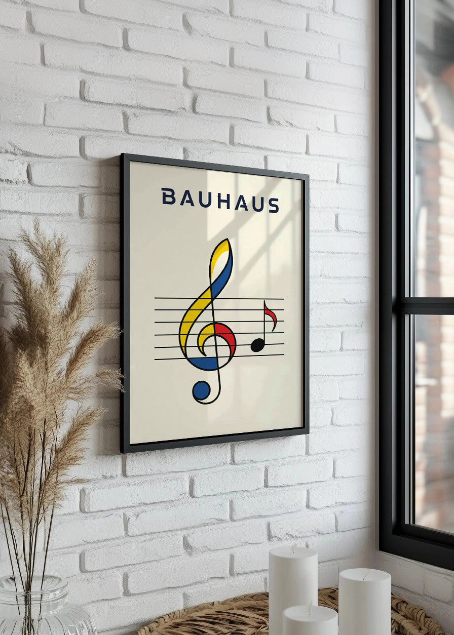 Cuadro Clave de sol Bauhaus