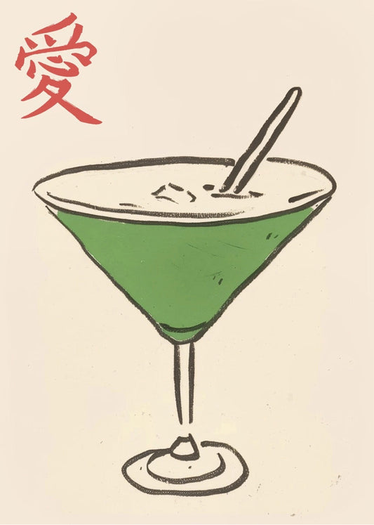 Cuadro Cocktail estilo japonés