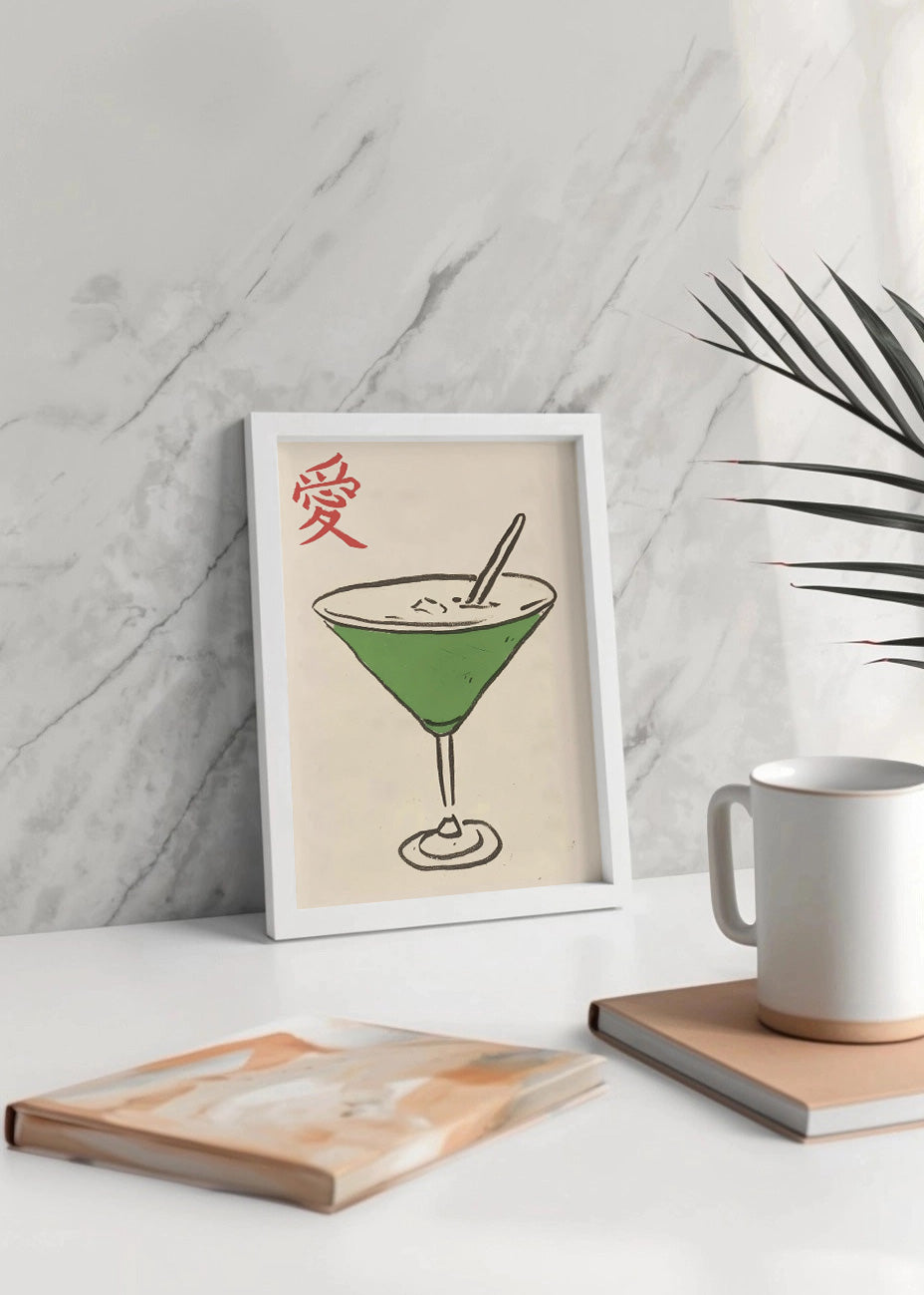 Cuadro Cocktail estilo japonés