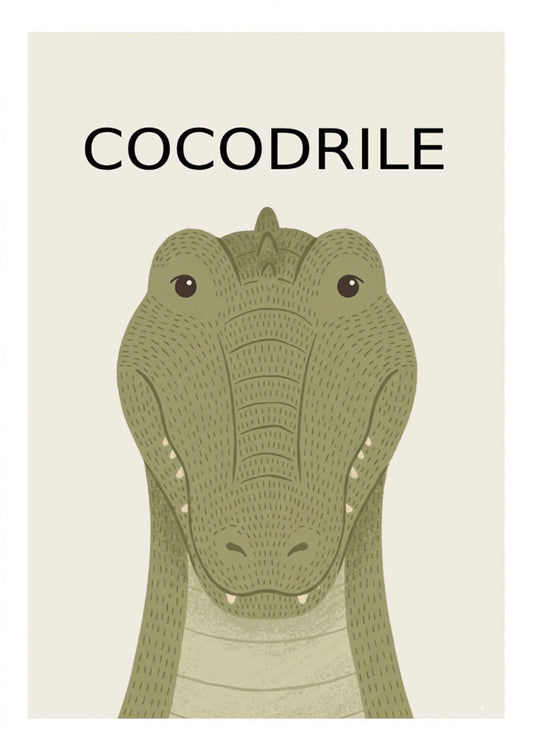 Cuadro Cocodrilo - Estilo infantil
