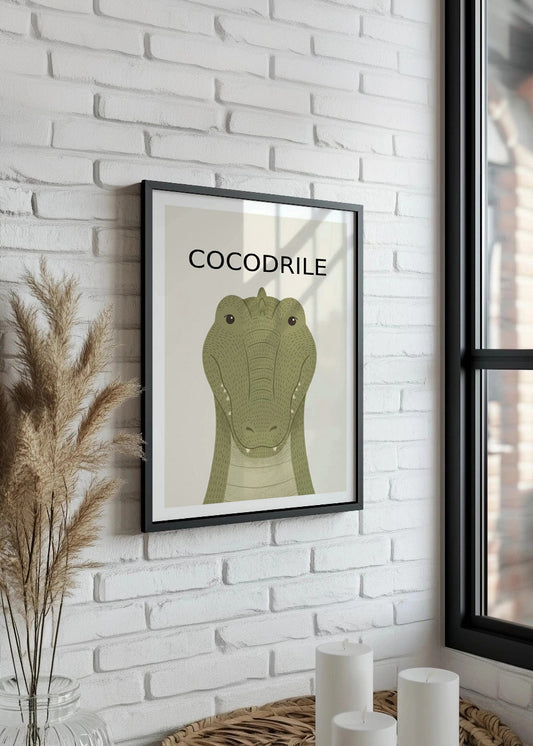 Cuadro Cocodrilo - Estilo infantil