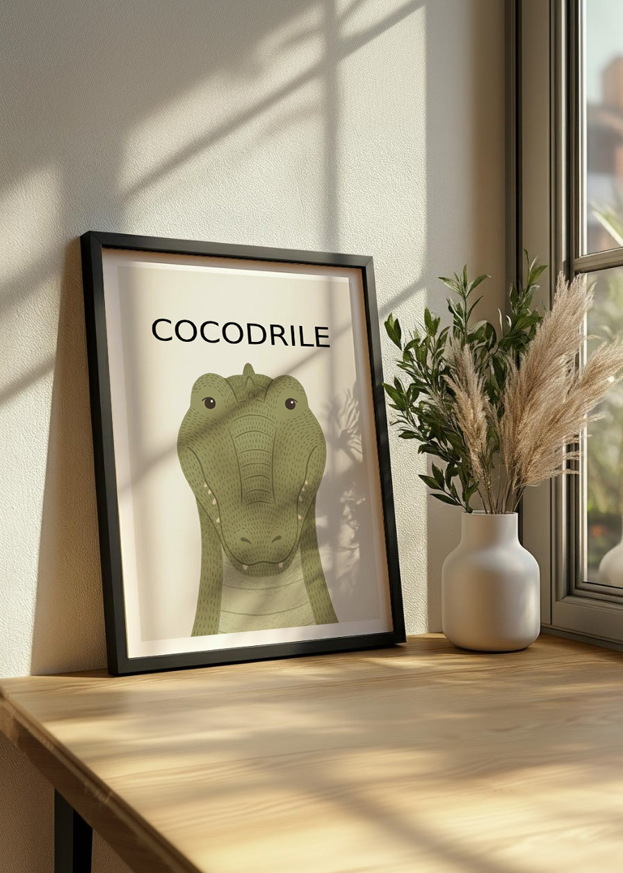 Cuadro Cocodrilo - Estilo infantil