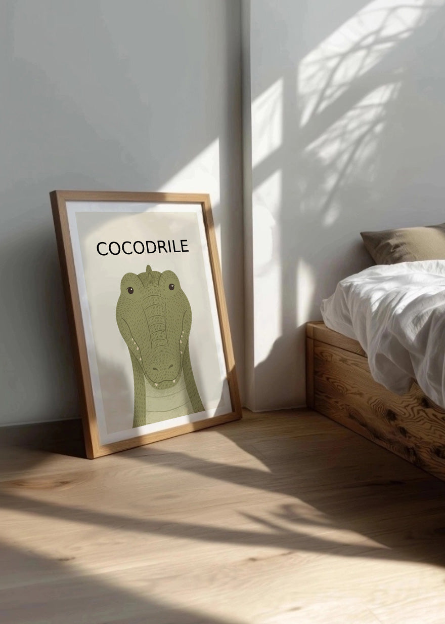 Cuadro Cocodrilo - Estilo infantil