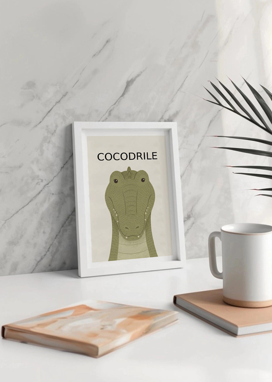 Cuadro Cocodrilo - Estilo infantil