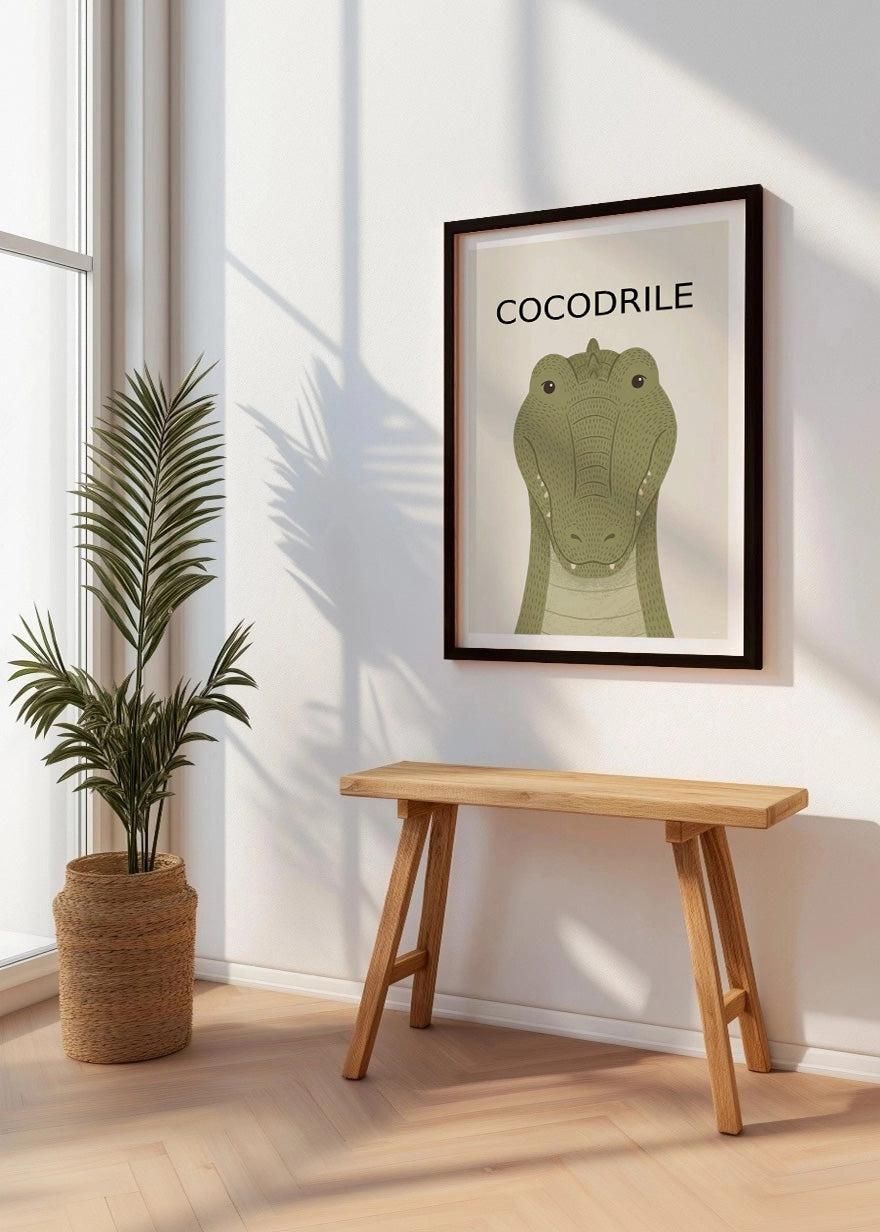 Cuadro Cocodrilo - Estilo infantil