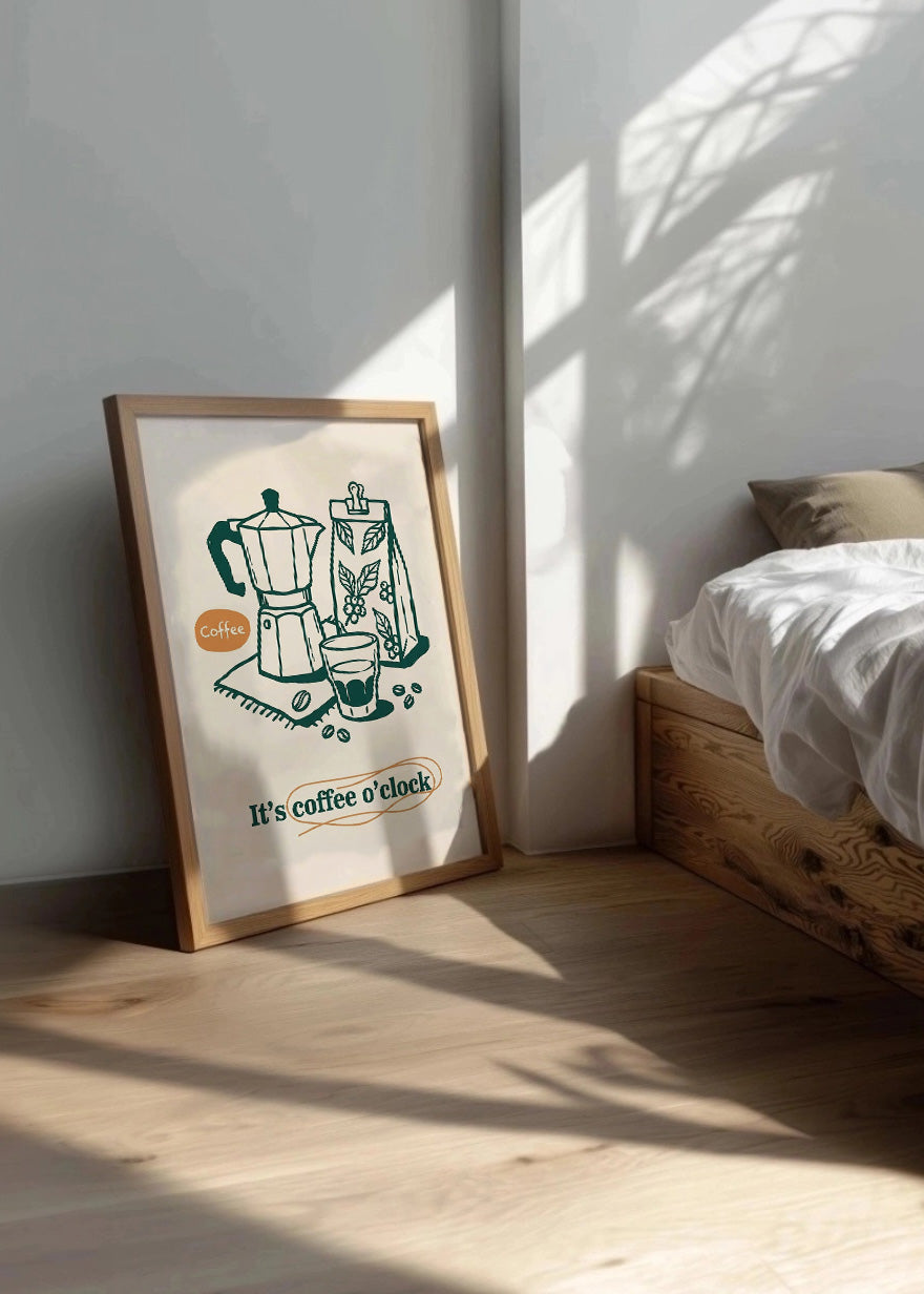 Cuadro Coffe o clock - Decoración de cocina