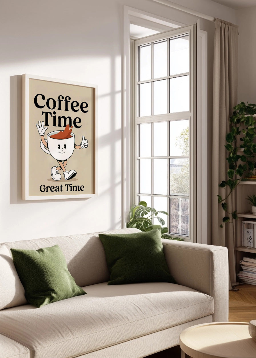 Cuadro Coffe time - Great time