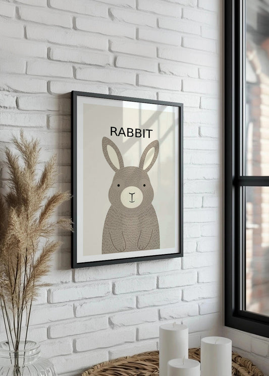 Cuadro Conejo - Estilo infantil