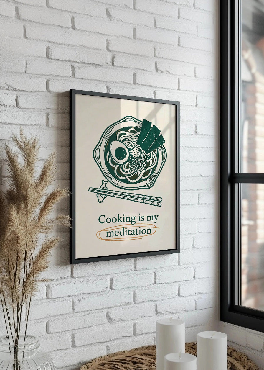 Cuadro Cooking is my medication - Decoración de cocina