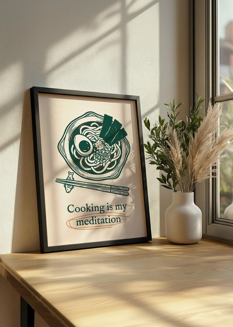 Cuadro Cooking is my medication - Decoración de cocina