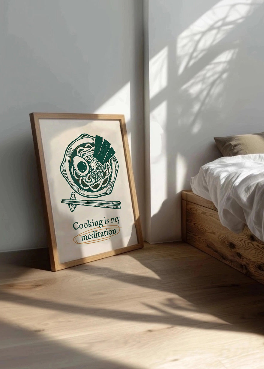 Cuadro Cooking is my medication - Decoración de cocina