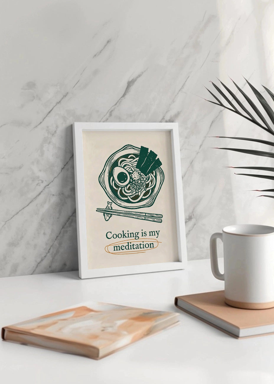 Cuadro Cooking is my medication - Decoración de cocina