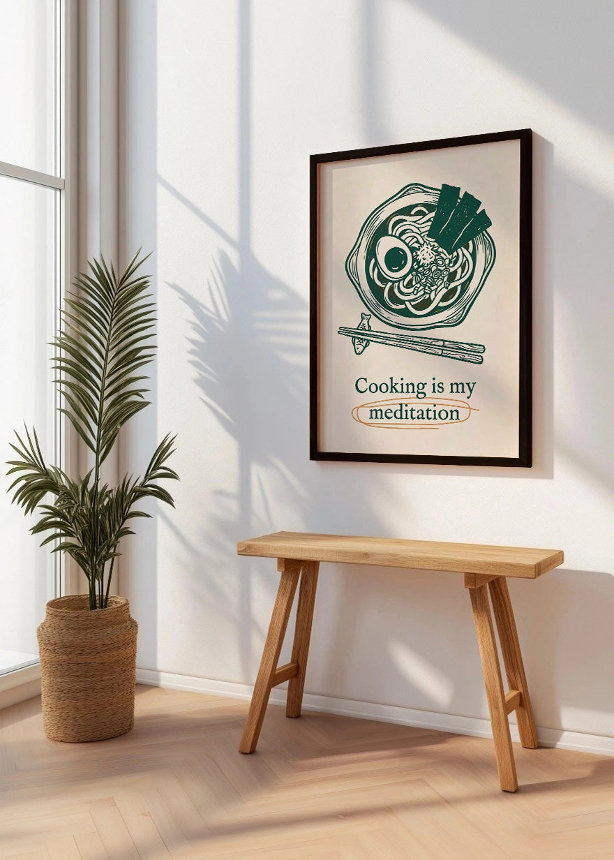 Cuadro Cooking is my medication - Decoración de cocina