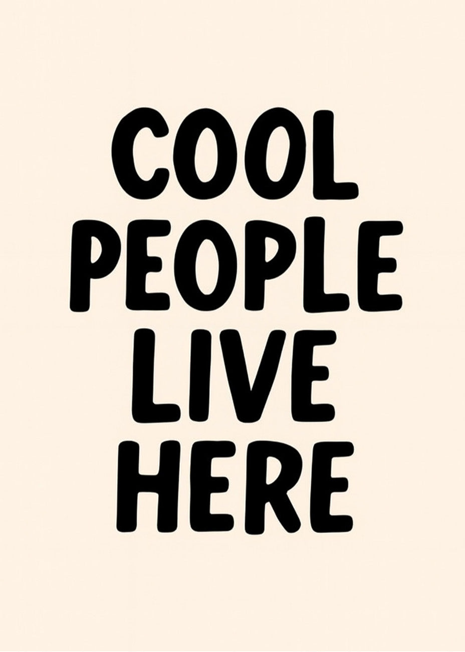 Cuadro Cool people live here