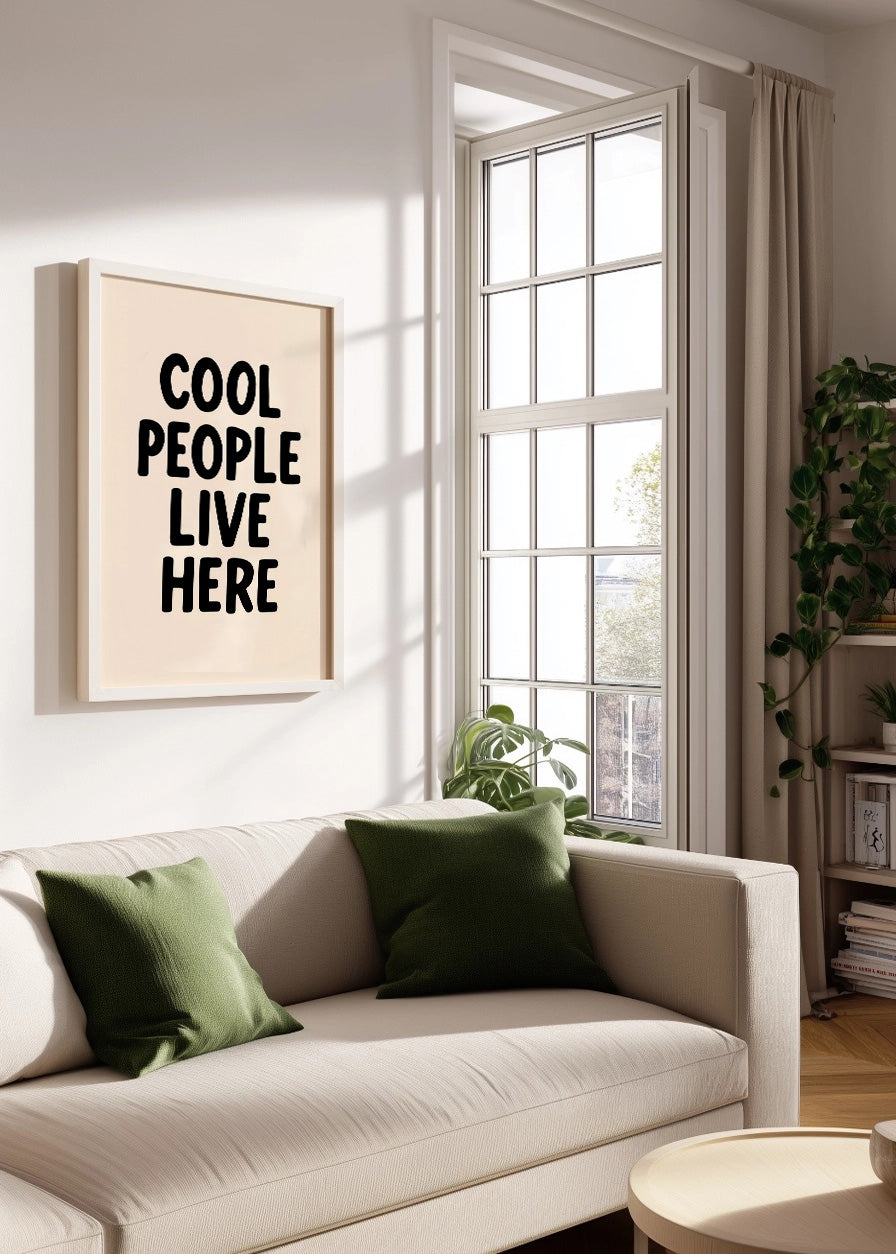Cuadro Cool people live here