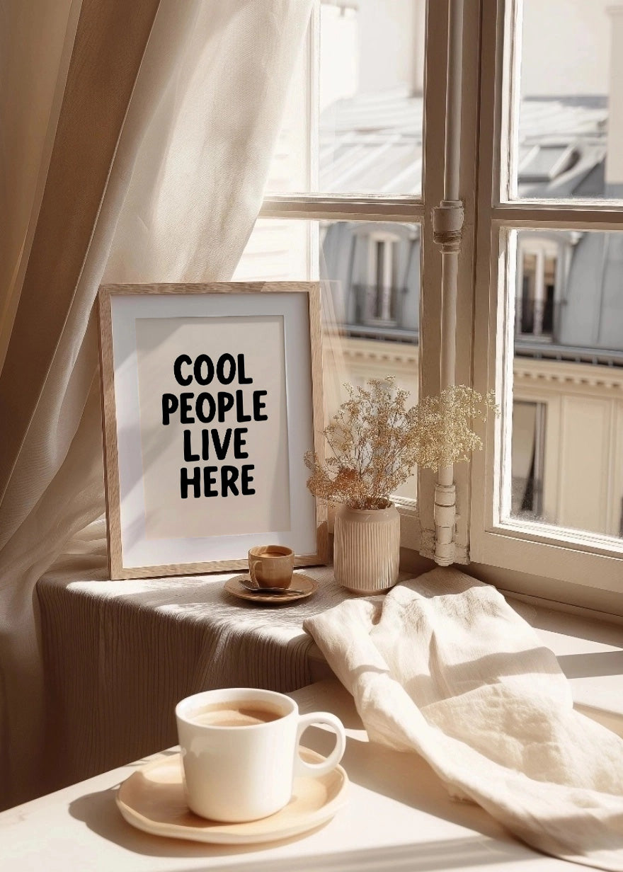 Cuadro Cool people live here