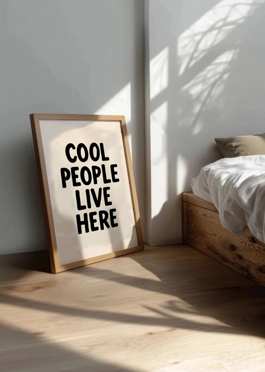 Cuadro Cool people live here