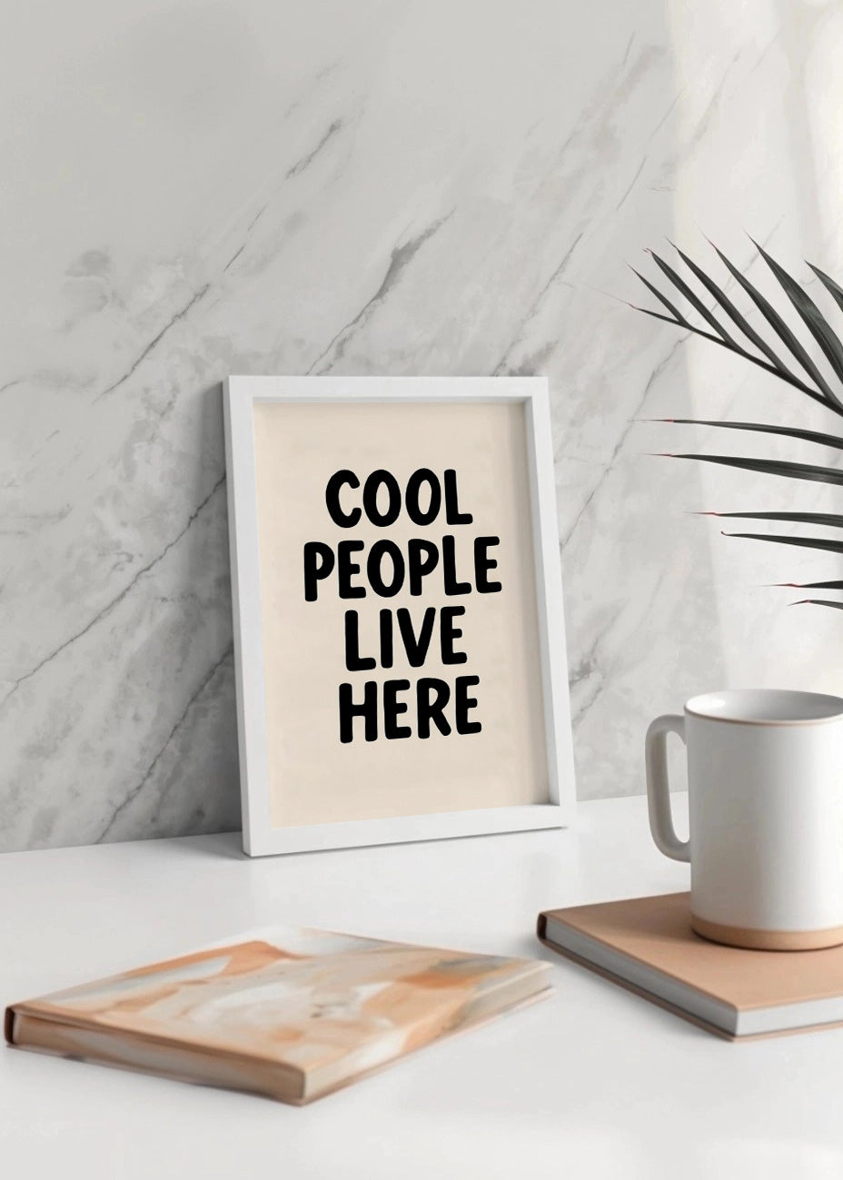 Cuadro Cool people live here