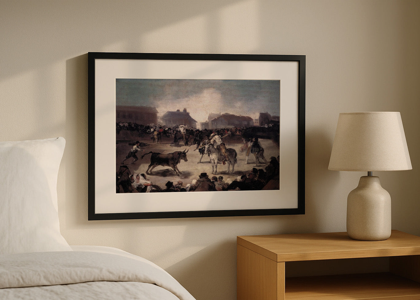 Cuadro ​Corrida de toros de pueblo (Goya)