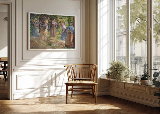 Cuadro ​Cosecha de heno en Éragny (Pissarro)