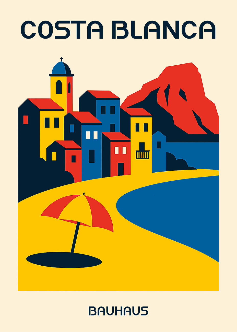 Cuadro Costa Blanca Poster Bauhaus