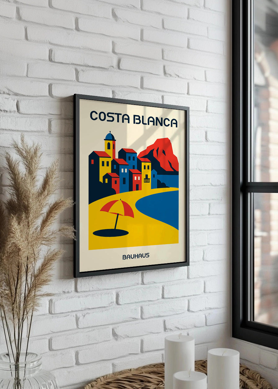 Cuadro Costa Blanca Poster Bauhaus