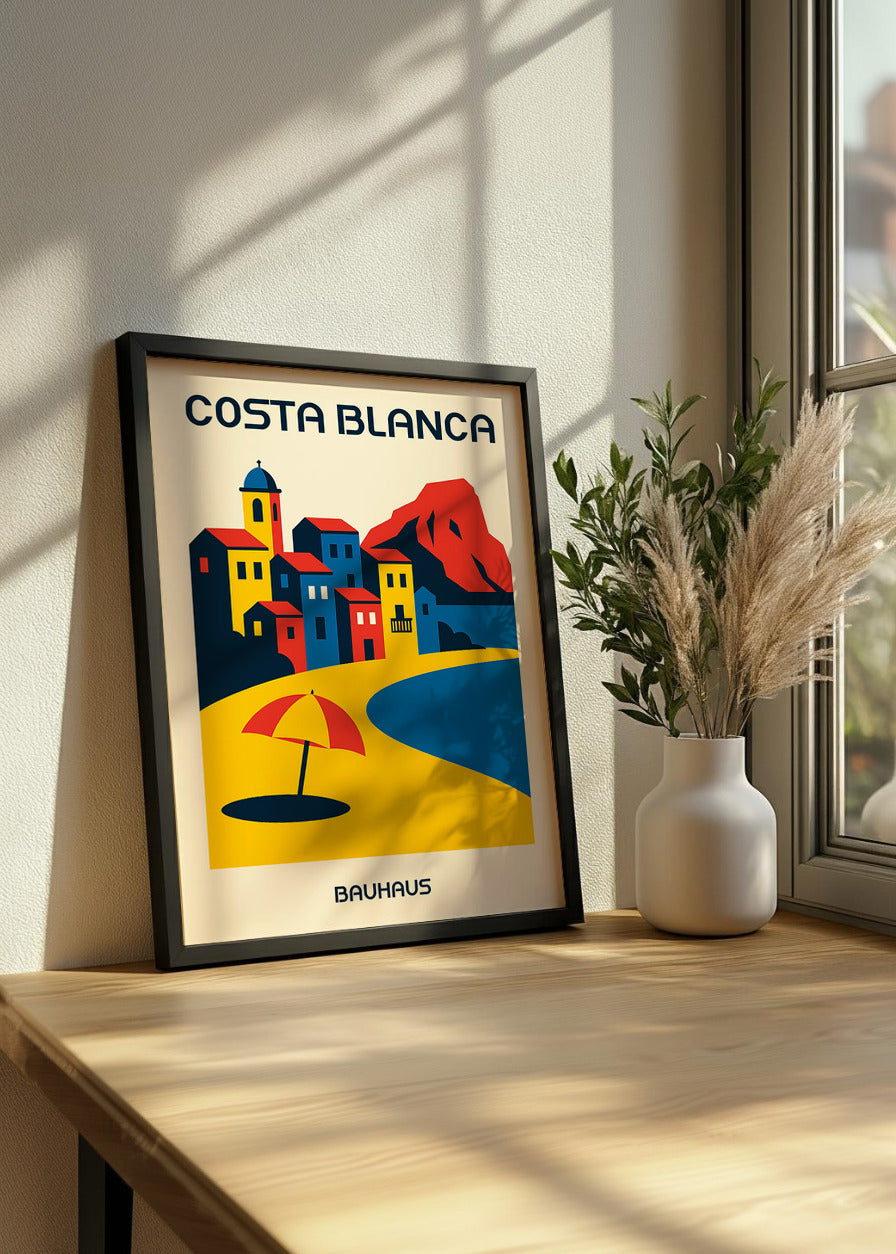 Cuadro Costa Blanca Poster Bauhaus