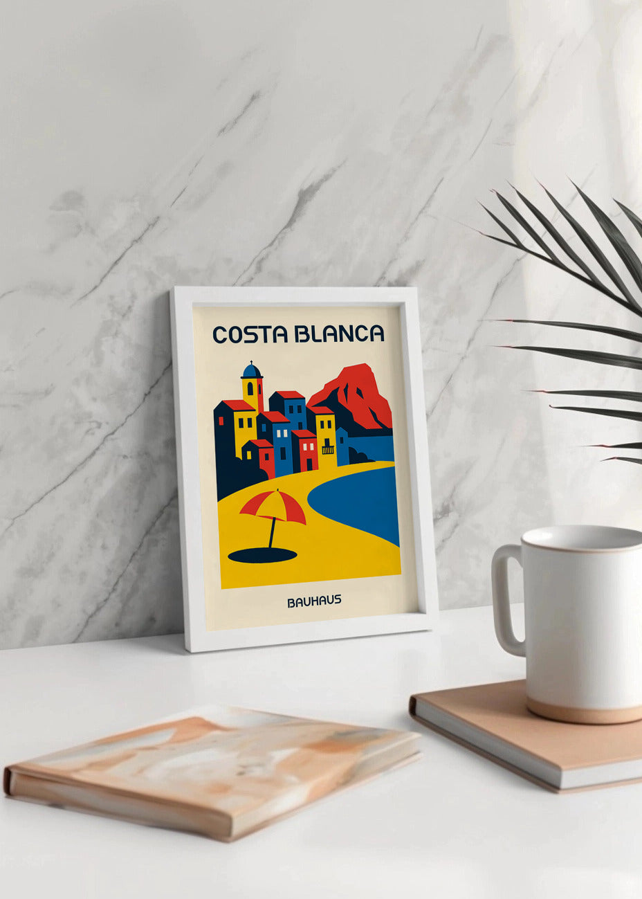 Cuadro Costa Blanca Poster Bauhaus