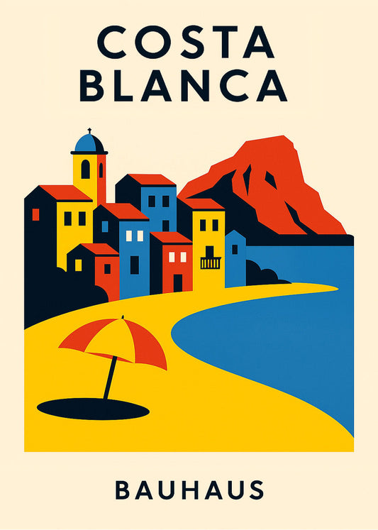 Cuadro Costa Blanca Poster Bauhaus