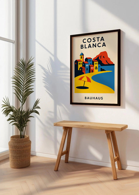 Cuadro Costa Blanca Poster Bauhaus