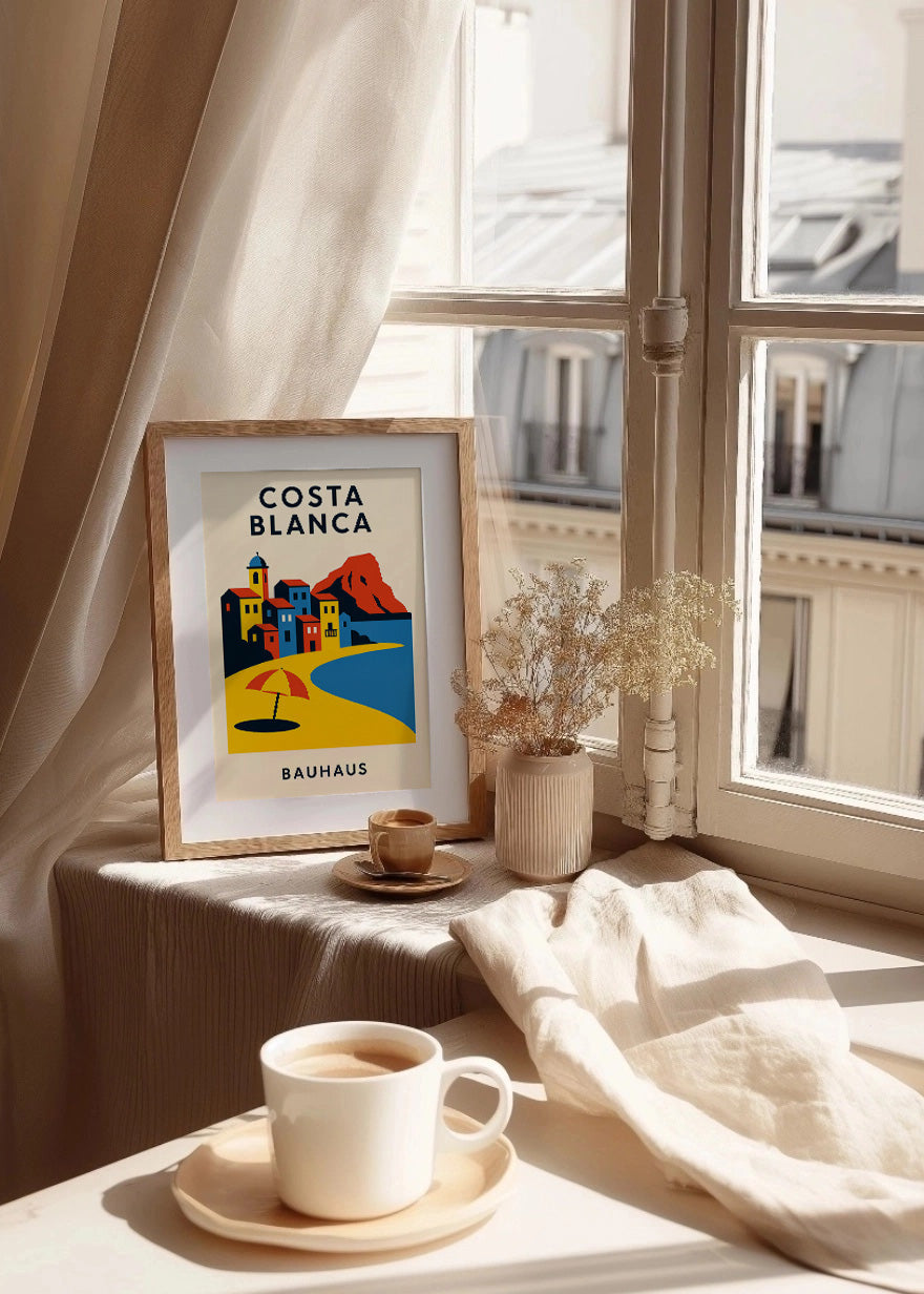 Cuadro Costa Blanca Poster Bauhaus